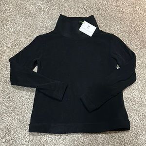 NWT XS (0-2) Dudley Stephens Park Slope Black Long Sleeve Vello Fleece